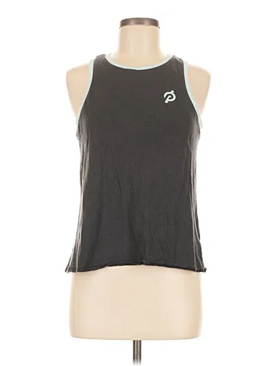 Pre-owned Peloton Sleeveless Top Gray Halter Neckline Tops