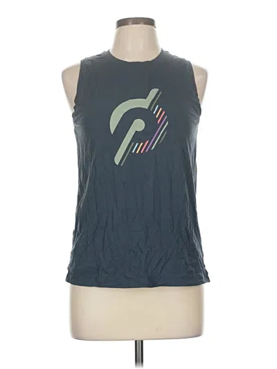 Pre-owned Peloton Sleeveless T-shirt In Blue