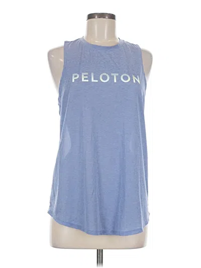 Pre-owned Peloton Sleeveless T-shirt In Blue