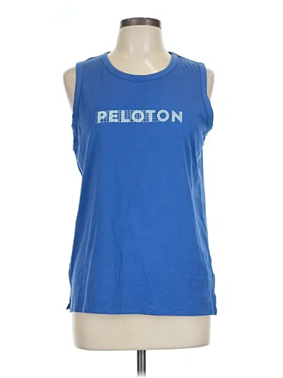 Pre-owned Peloton Sleeveless T-shirt In Blue
