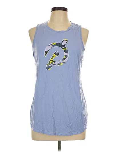 Pre-owned Peloton Sleeveless T-shirt In Blue