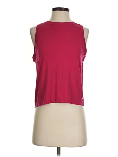 Pre-owned Peloton Sleeveless T-shirt In Burgundy