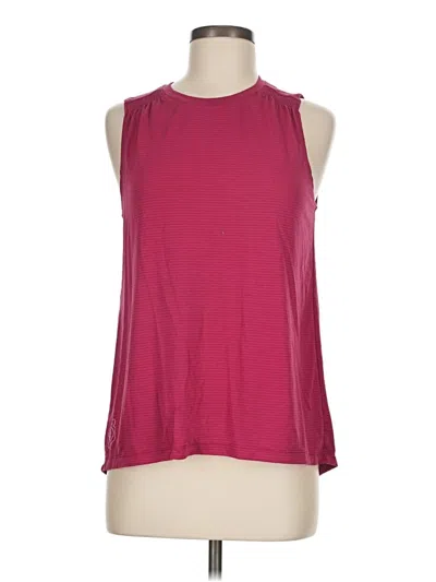 Pre-owned Peloton Sleeveless T-shirt In Burgundy