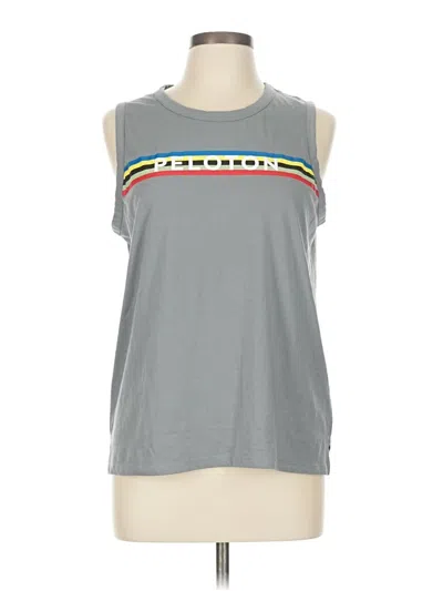 Pre-owned Peloton Sleeveless T-shirt In Gray