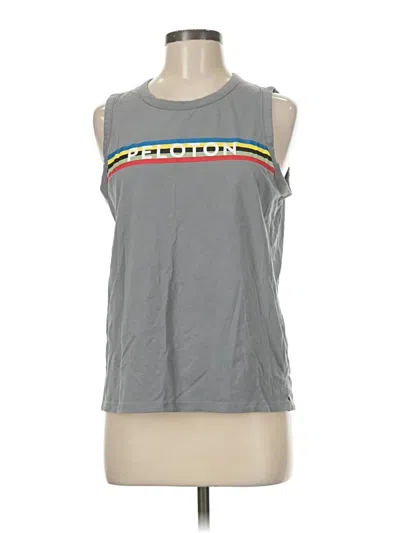 Pre-owned Peloton Sleeveless T-shirt In Gray