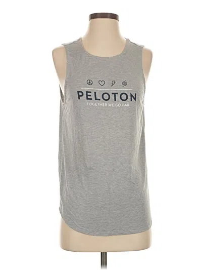 Pre-owned Peloton Sleeveless T-shirt In Gray