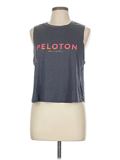 Pre-owned Peloton Sleeveless T-shirt In Gray