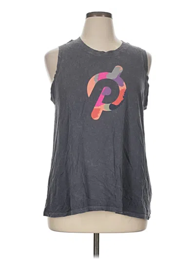 Pre-owned Peloton Sleeveless T-shirt In Gray