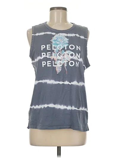 Pre-owned Peloton Sleeveless T-shirt In Gray