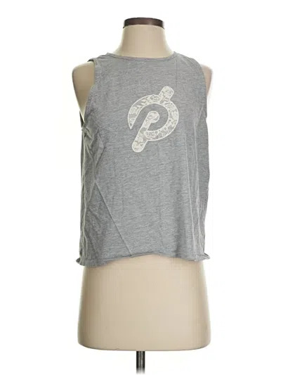 Pre-owned Peloton Sleeveless T-shirt In Gray