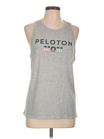 Pre-owned Peloton Sleeveless T-shirt In Gray