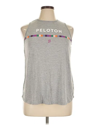 Pre-owned Peloton Sleeveless T-shirt In Gray