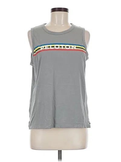 Pre-owned Peloton Sleeveless T-shirt In Gray
