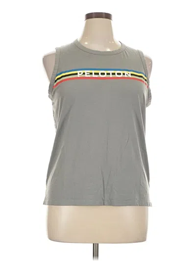 Pre-owned Peloton Sleeveless T-shirt In Gray