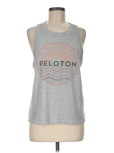 Pre-owned Peloton Sleeveless T-shirt In Gray