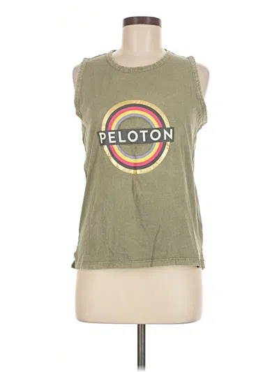 Pre-owned Peloton Sleeveless T-shirt In Green