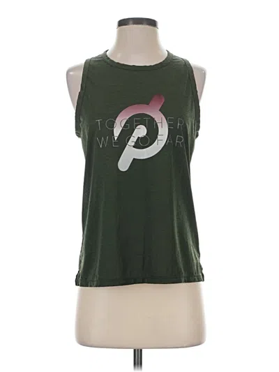 Pre-owned Peloton Sleeveless T-shirt In Green