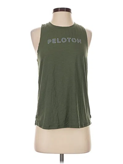 Pre-owned Peloton Sleeveless T-shirt In Green
