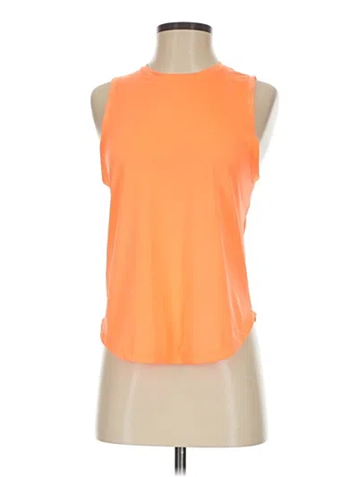 Pre-owned Peloton Sleeveless T-shirt In Orange