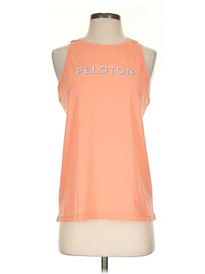 Pre-owned Peloton Sleeveless T-shirt In Orange