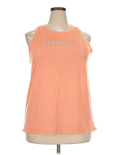 Pre-owned Peloton Sleeveless T-shirt In Orange