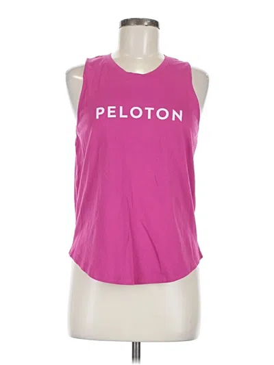 Pre-owned Peloton Sleeveless T-shirt In Pink