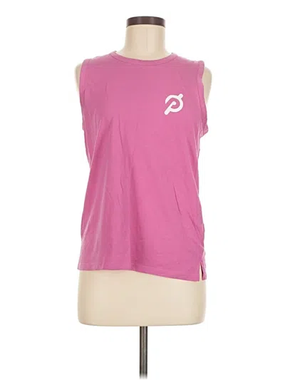 Pre-owned Peloton Sleeveless T-shirt In Pink