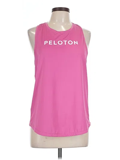 Pre-owned Peloton Sleeveless T-shirt In Pink