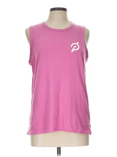 Pre-owned Peloton Sleeveless T-shirt In Pink