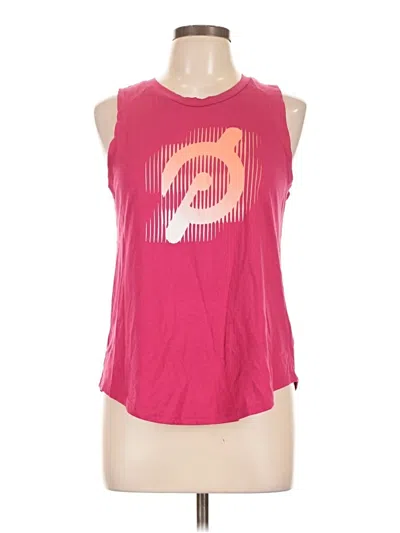 Pre-owned Peloton Sleeveless T-shirt In Pink