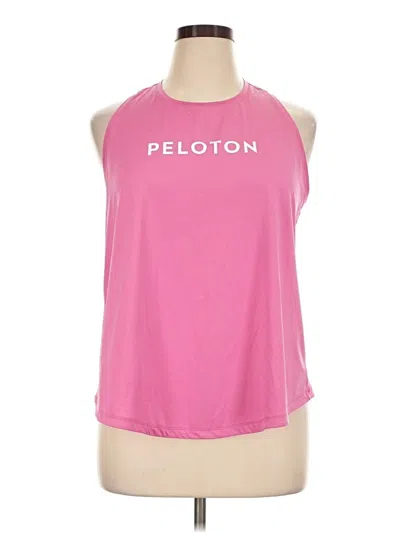 Pre-owned Peloton Sleeveless T-shirt In Pink