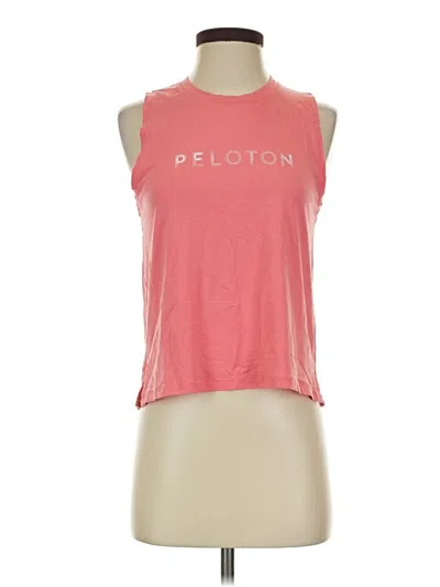 Pre-owned Peloton Sleeveless T-shirt In Pink
