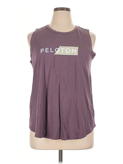 Pre-owned Peloton Sleeveless T-shirt In Purple