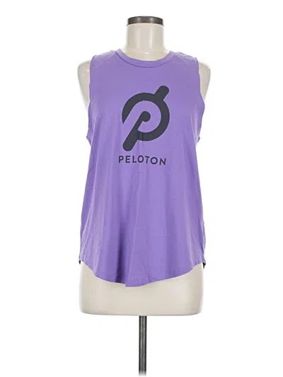 Pre-owned Peloton Sleeveless T-shirt In Purple