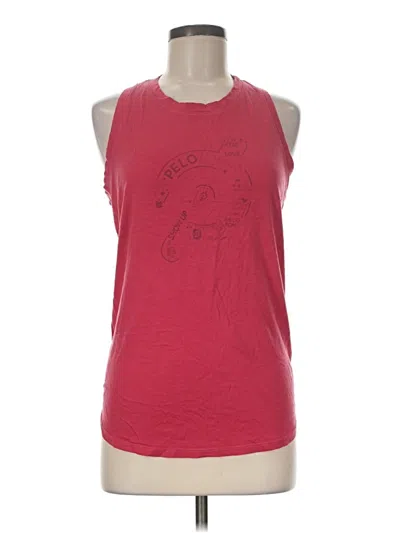 Pre-owned Peloton Sleeveless T-shirt In Red