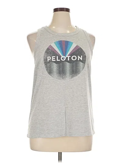 Pre-owned Peloton Sleeveless T-shirt In Silver
