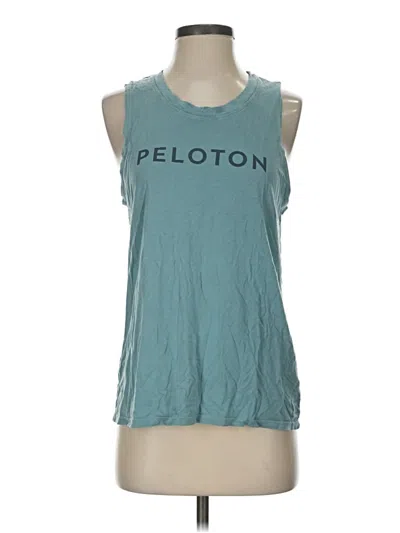 Pre-owned Peloton Sleeveless T-shirt In Teal