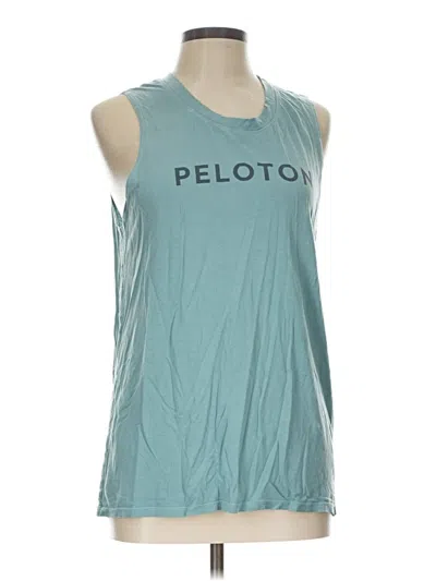 Pre-owned Peloton Sleeveless T-shirt In Teal