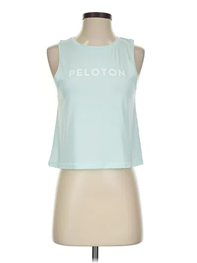 Pre-owned Peloton Sleeveless T-shirt In Teal
