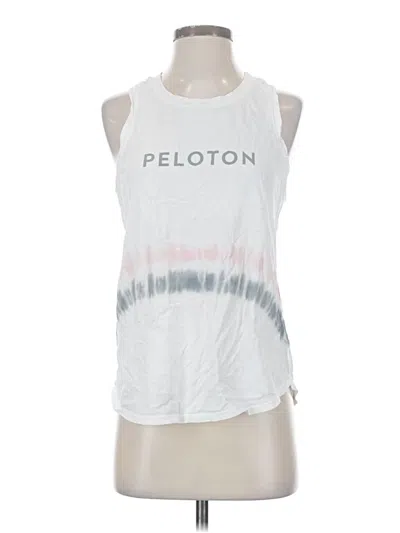 Pre-owned Peloton Sleeveless T-shirt In White
