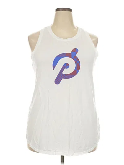 Pre-owned Peloton Sleeveless T-shirt In White