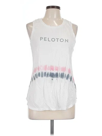 Pre-owned Peloton Sleeveless T-shirt In White