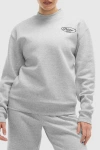 Peloton Soft Fleece Mock Neck Sweatshirt In Gray