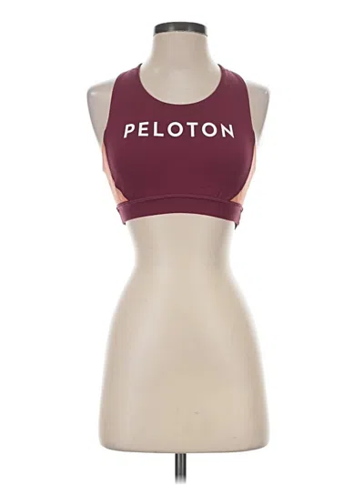 Pre-owned Peloton Sports Bra In Burgundy
