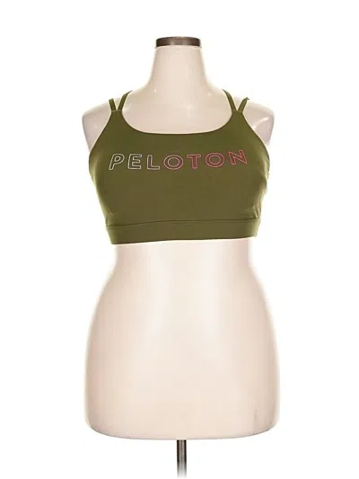 Pre-owned Peloton Sports Bra In Green
