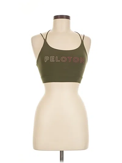Pre-owned Peloton Sports Bra In Green
