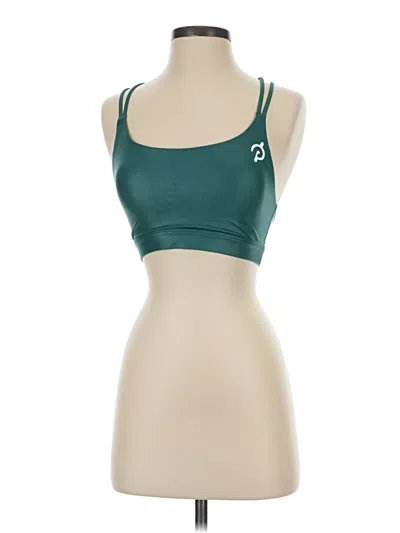 Pre-owned Peloton Sports Bra In Green