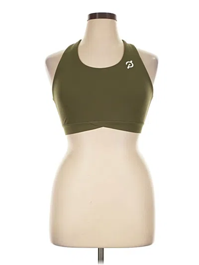 Pre-owned Peloton Sports Bra In Green