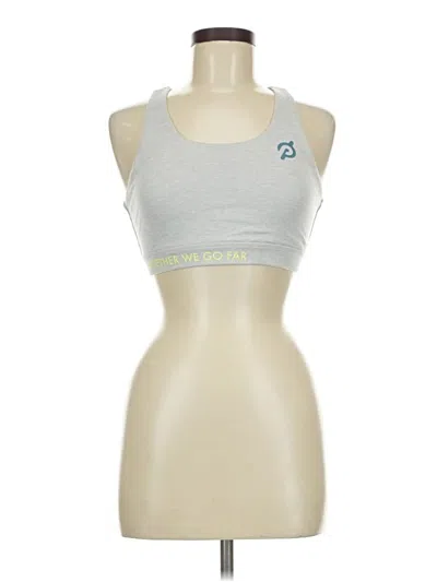 Pre-owned Peloton Sports Bra In Silver