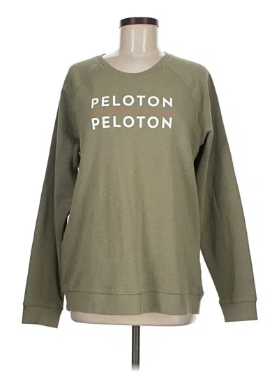 Pre-owned Peloton Sweatshirt In Green